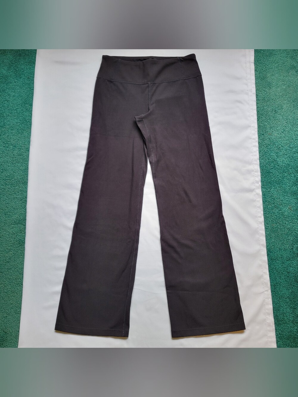 Tangerine Womens Black Straight Leg Yoga Pants Small